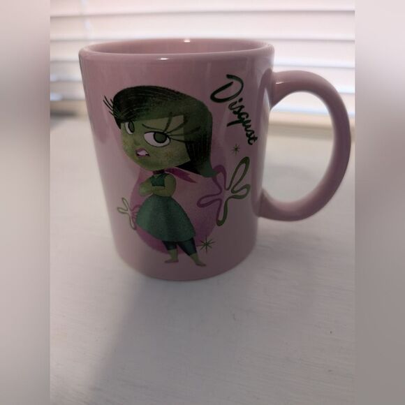 Disney Pixar Inside Out Disgust Pink Mug Pre-owned - Picture 4 of 6